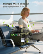Pecute Expandable Pet Carrier Airline Approved Dog Cat Carrier, Breathable - Image 6