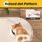 Dog Food Mat, 1/2 Inch Raised Edges Cat Feeding Mat, BPA-Free Silicone Pet Food - Image 8
