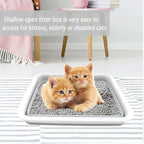 2 Pack Collapsible Small Cat Litter Box, Open Kitten Litter Potty Pan Low Entry - Image 7
