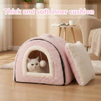 Cat Bed for Indoor Cats，Foldable cat cave，Anti-Slip & Water-Resistant - Image 4