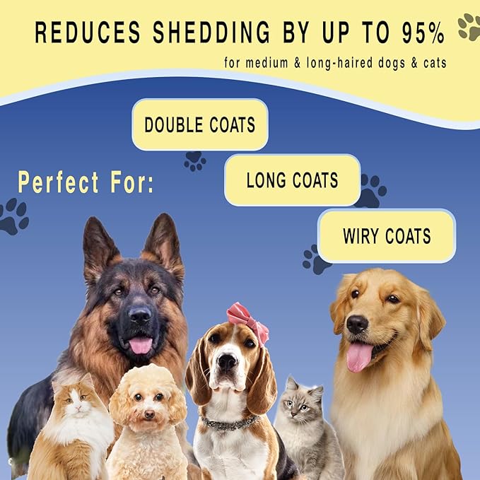 Pet Grooming Rake for Dogs & Cats - Image 3