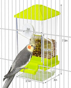 BNOSDM No Mess Automatic Bird Feeder 2 Pcs Anti-Splash Bird Feeder Acrylic - Image 2
