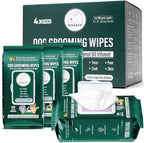 ATIFBOP Dog Wipes for Paws and Bum, Hypoallergenic Pet Grooming Wipes Natural by ATIFBOP