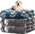 Rezutan Dog Blankets for Large Dogs, Premium Cat Flannel Blanket Washable by Rezutan