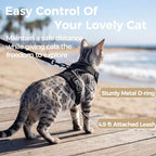 Cat Harness and Leash Set Escape Proof Tactical Medium Kitten Harness Emotional - Image 5
