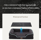 Bedfolks Orthopedic Dog Bed XL, Waterproof Dog Sofa Bed - Image 3