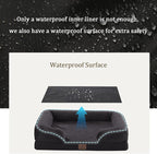 Bedfolks Orthopedic Dog Bed Extra Small, Waterproof Dog Sofa Bed - Image 3