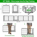 Dog Playpen Outdoor Extra Wide 16 Piece Panels Heavy Duty Dog Fence 24" Height - Image 4