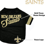 NFL New Orleans Saints T-Shirt for Dogs & Cats, Medium. Football Dog Shirt for - Image 5