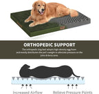 Comfort Dog Bed for Small Dogs & Cats, Waterproof Dog Crate Mat Orthopedic Egg - Image 3