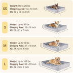 MIHIKK Rectangle Dog Beds for Large Dogs & Cats, Orthopedic Sleeping Pet Bed - Image 4