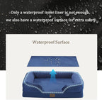 Bedfolks Orthopedic Dog Bed, Big Waterproof Dog Sofa Bed - Image 3