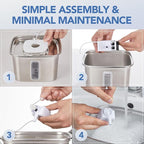 Veken Cat Water Fountain Filters, 8 Pack Replacement Filters & 8 Pack - Image 3