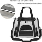 Dog Cat Carrier Soft for Small Pet Up to 16 Lbs TSA Airline Approved Travel - Image 5