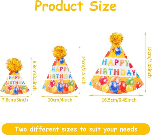 6pcs/Pack Mini Dog Happy Birthday Hats Party Hats - Image 2
