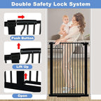 40.5" Extra Tall Baby Gate for Stairs, 29.5"-40.5" Extra Wide Dog Gate Indoor - Image 4