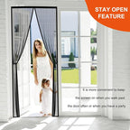 Fiberglass Magnetic Screen Door Fit Door Size 38 x 82 in- Heavy Duty Fiberglass - Image 3