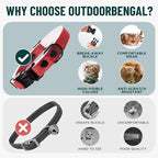 OutdoorBengal Red Cat Collar Breakaway - Image 3