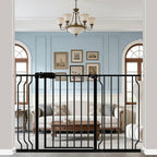 WAOWAO Baby Gate 43.3-52.75" Extra Wide Pressure Mounted Walk Through Swing by WAOWAOBABYSAFETYPRODUCTS