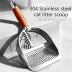 DHXYZZB Cat Litter Scoop 304 Stainless Steel Litter Shovel, Heavy Duty Litter - Image 7