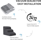 Dog Stairs for High Beds with Tunnel, 5-Step Dog Steps for Small Dogs and Cats - Image 4