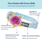 Blueberry Pet Flocking Dog Collar, Small Girl Dog Collar - Image 2