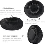 Calming Donut Dogs Beds for Small Dogs Washable, 23inch Plush Round Pet Bed for - Image 5