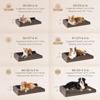 EHEYCIGA Memory Foam Dog Bed Large Size Dogs, Orthopedic Dog Bed Large - Image 2