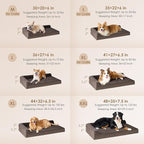 EHEYCIGA Large Dog Bed Memory Foam - Image 2