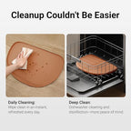 DownyPaws Dog Food Mats for Floors Waterproof, BPA Free Silicone Dog Bowl Mat - Image 8