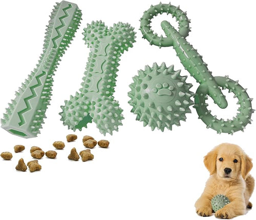 4 Pack Puppy Toys for 2-8 Months Pets Dog Chew Toy for Small Puppies Teething by Cdyzqikm