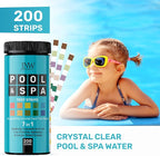 Pool Test Strips 7-in-1, 200 Quick and Accurate Pool and Hot Tub Test Strips - Image 2