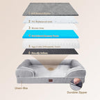 EHEYCIGA Orthopedic Dog Beds for Extra Large Dogs, Waterproof Memory Foam XXL - Image 5