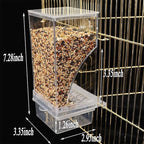 Hamiledyi No Mess Bird Cage Feeder 2Pack Automatic Parrot Seed Feeders - Image 6