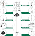 Bird Feeding Station Kit with Squirrel Baffle Bird Feeder Pole with Suet Cage - Image 7