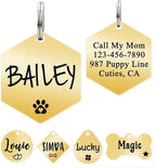 Ultra Joys Dog ID Tag, Custom Stainless Steel Dog Tag, Personalized Dog Tag by UltraJoys