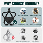 Houdini™ Escape Proof Cat Harness and Leash Set by OutdoorBengal – Turquoise - Image 3