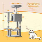 DUMOS Small 44 Inch Cat Tree Tower, Cat Climbing Tower - Image 2