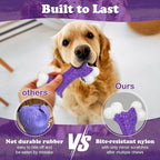 Tough Dog Chew Toys for Aggressive Chewers Large Medium Breed Bacon Flavor - Image 2