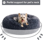 WNPETHOME Calming Dog & Cat Bed, Anti-Anxiety Donut Bed, Fluffy Faux Fur Cushion - Image 4