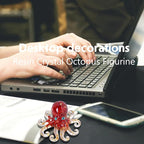Octopus Decor Aquarium RoseQuartze Gravel Decorative Resin Glass - Image 5
