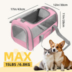 Pet Carrier Airline Approved for Puppy Medium Cats 15 Lbs Small Dog Carrier - Image 4