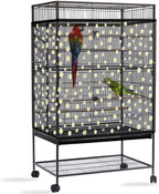 Daoeny Bird Cage Seed Catcher, Large Bird Cage Cover, Adjustable Soft Airy by Daoeny