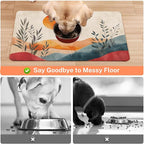 Absorbent Pet Dog Bowl Mat for Food and Water, Pet Cat Food Feeding Mat - Image 3