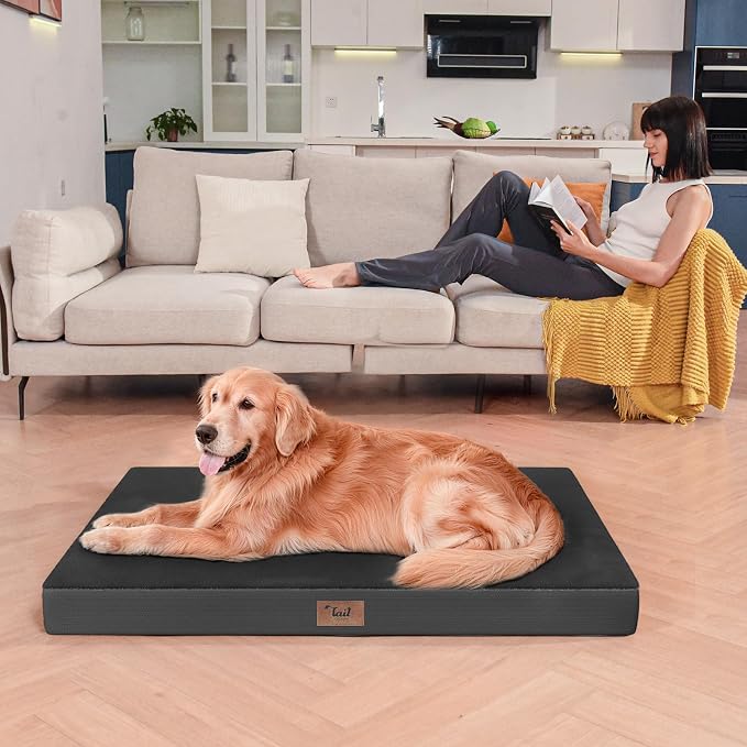 Orthopedic Dog Crate Bed for Extra Large Dogs, XXL Waterproof Comfort Pet Bed - Image 7