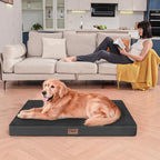 Plush Dog Bed for Medium Dogs, Waterproof Dog Crate Mat Orthopedic Egg Crate - Image 7
