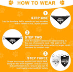 2 Pack Dog Bandana Pregnancy Announcement, Daddy's and Mama's Lil Sidekick - Image 4