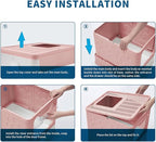 Cat Litter Box with Litter Mat and Scoop, Large Covered Litter Box with Lid - Image 6