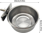 Tfwadmx Bird Feeding Dish Cups Parrot Food Bowl Clamp Holder Coop Cup, Bird - Image 7