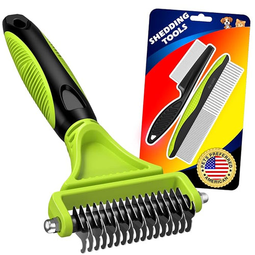 3PCS Pet Grooming Rake & Metal Comb & Flea Comb by Unknown